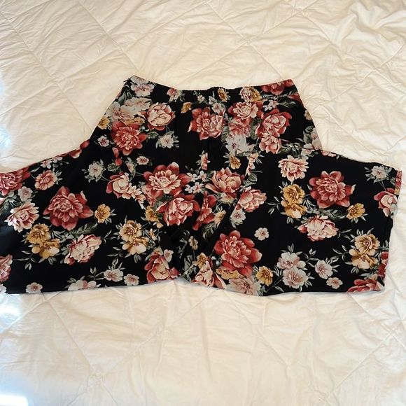 Wild fable flowy flowered crop pants cute w/tank blouse sweater sandals booties - Picture 12 of 16